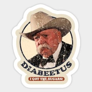 RETRO DIABEETUS I GOT THE SUGARS! Sticker